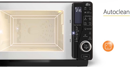 Visuel repr�sentant un four Whirlpool �quip� du mode de nettoyage Auto Clean