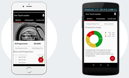 Visuel repr�sentant l'application One Touch de Hoover