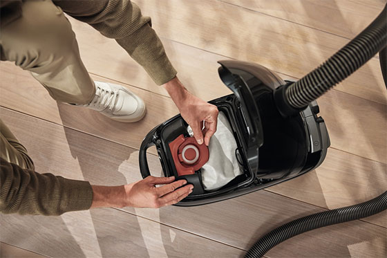 Visuel repr�sentant un aspirateur Miele avec ComfortFit