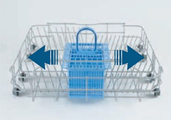 Illustration du panier � couverts mobile d'un lave-vaisselle Indesit Prime