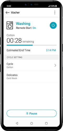 Application mobile lave-linge