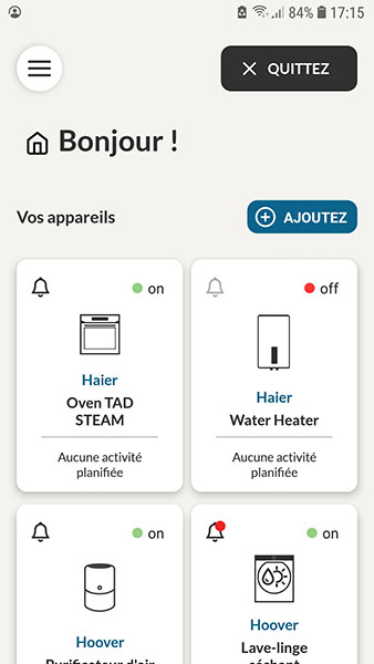 Ecran choix cat�gorie