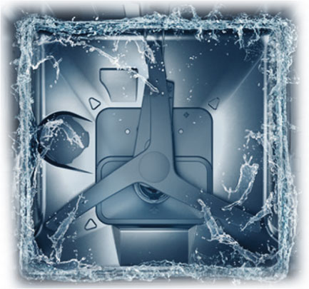 Triple bras de lavage