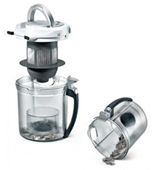 Visuel illustrant le bac Easyclean pr�sent sur certains aspirateurs Bosch