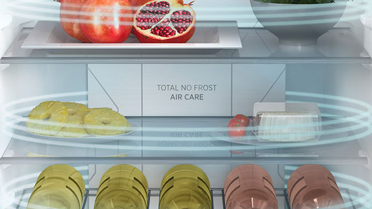 Visuel repr�sentant le dispositif Total No Frost Air Care pr�sent dans certains r�frig�rateurs Hoover