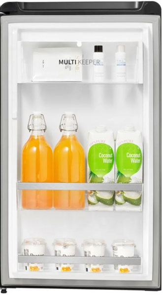 Visuel pr�sentant la porte d'un r�frig�rateur Hisense avec balconnet Multi Keeper