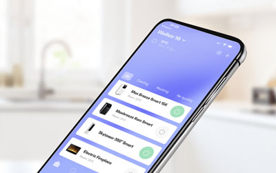 Visuel pr�sentant l'application Klarstein App-Control