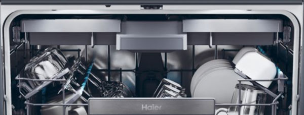 Visuel repr�sentant le syst�me d'�clairage Tub Light dans un lave-vaisselle Haier