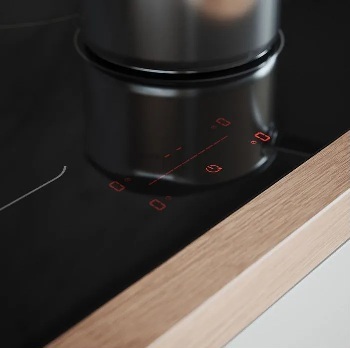 Visuel repr�sentant le slider tactile Easy Slide d'une table de cuisson Asko