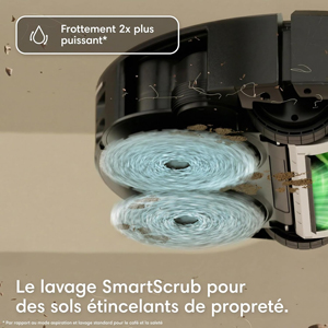 Fonction de nettoyage SmartScrub des aspirateurs iRobot