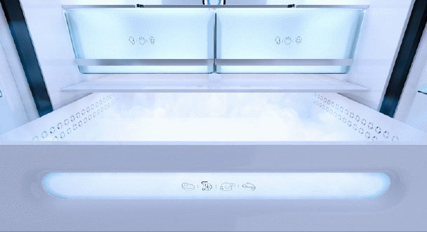 Visuel repr�sentant la Gourmet Box sur un r�frig�rateur Teka