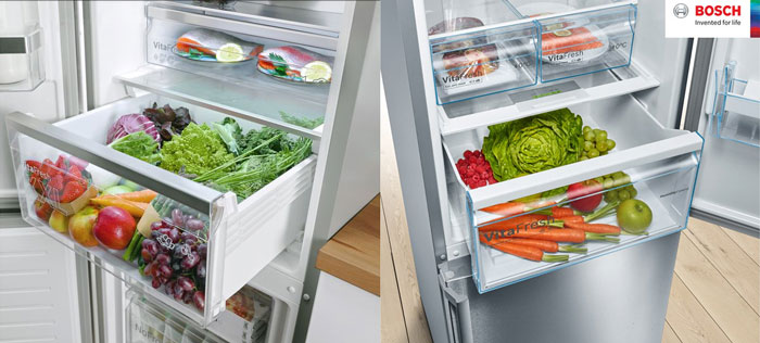 Visuel comparant les bacs VitaFresh XXL et VitaFresh