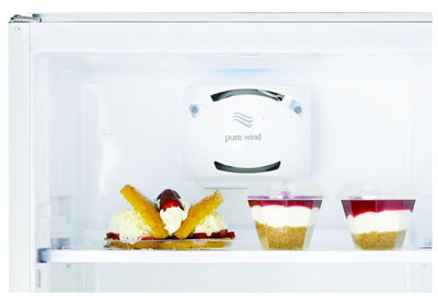 Visuel repr�sentant le dispositif Pure Wind dans un frigo