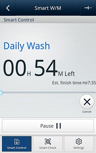 Application Samsung Smart Washer / Dryer