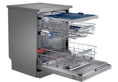 Lave-vaisselle Samsung WaterWall avec tiroir � couverts FlexTray