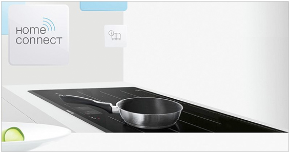 Visuel repr�sentant une table de cuisson Home Connect