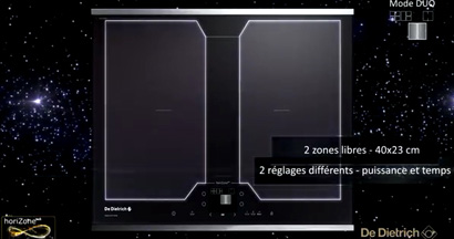Mode duo d'une table de cuisson horiZonechef