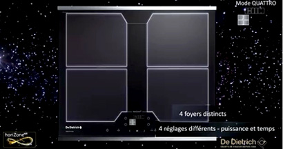 Mode quattro d'une table de cuisson horiZonechef
