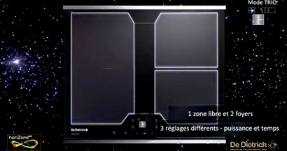 Mode trio d'une table de cuisson horiZonechef