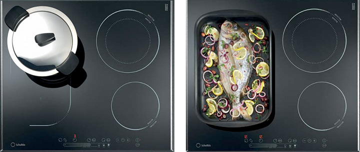 Zone de cuisson �largie sur une table Scholt�s Extenso