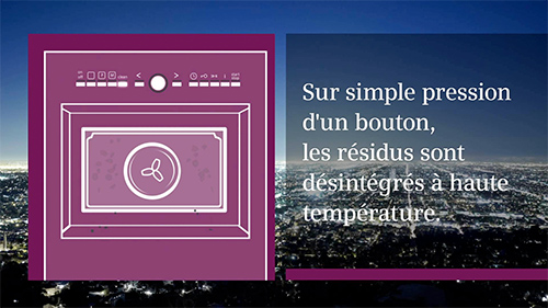 Visuel reprsentant la fonction pyrolyse d'un four Siemens