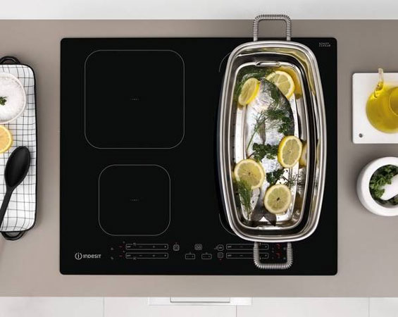 Visuel repr�sentant une table de cuisson Indesit DualZone