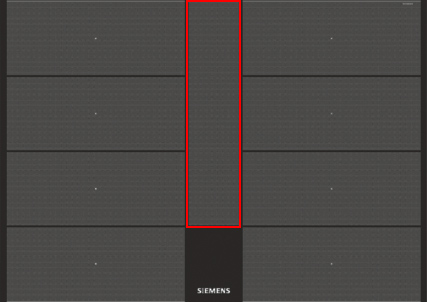 Zone FlexPlus d'une table de cuisson Siemens