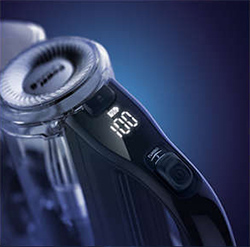 Photo des commandes Smart Power Control d'un aspirateur Philips