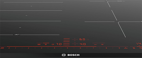 Photo montrant les commandes DirectSelect Premium pr�sentes sur certaines tables de cuisson Bosch