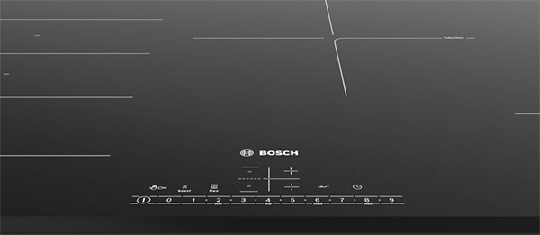 Visuel repr�sentant l'interface de commandes DirectSelect d'une table de cuisson Bosch