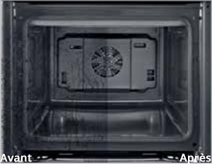 Visuel repr�sentant la fonction de nettoyage activeclean int�gr�e � certains fours