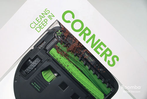 Illustration de la conception PerfectEdge des aspirateurs robots iRobot