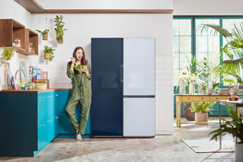 Illustration d'un réfrigérateur Samsung BeSpoke - (crédit : Samsung)