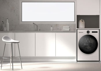 Illustration d'un nouveau lave-linge LG F0Z9DFP25 dvoil durant l'IFA 2024