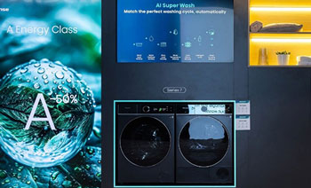 Photo d'un lave-linge 7i AI SuperWash - (crdit : Hisense)