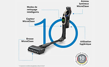 Illustration d'un aspirateur Bosch Unlimited 10 - (crdit : Bosch)