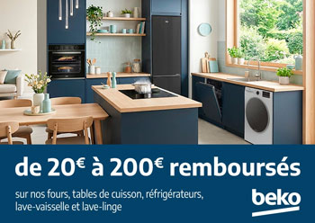 Beko rembourse jusqu'� 200 Euros pour l'achat de certains appareils �lectrom�nager