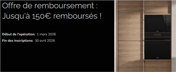 Pour l'achat d'un four avec un four micro-ondes parmi une s�lection de mod�les, la marque Smeg rembourse 150 Euros