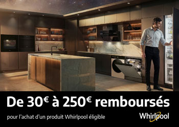Whirlpool rembourse jusqu'� 250 Euros pour l'achat de certains appareils �lectrom�nager