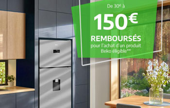 Beko rembourse jusqu'� 150 &euro; pour l'achat de certains r�frig�rateurs