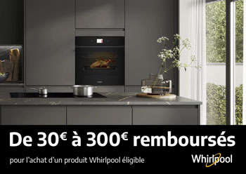 Whirlpool rembourse jusqu'� 300 Euros pour l'achat de certains appareils �lectrom�nager