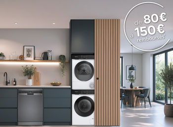 Offre de remboursement Siemens lave-linges, lave-vaisselles et s�che-linges : jusqu'� 150 &euro; rembours�s
