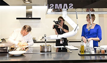 Photo du robot assistant culinaire Bot Chef - (crédit : Samsung)