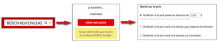 Créer une alerte de prix sur electromenager-compare Créer une alerte de prix sur electromenager-compare