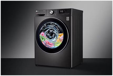 Illustration d'un lave-linge en phase d'essorage