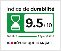 Illustration d'un indice de durabilit� de 9,5