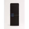 CREATE Fridge R�tro Combi 401L Noir Bleu