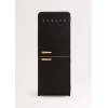 CREATE Fridge R�tro Combi 401L Noir Bois