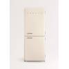 CREATE Fridge R�tro Combi 401L Blanc Cass� Argent