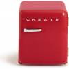 CREATE Retro Fridge 48L Argent Rouge